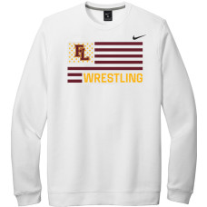 Forest Lake Wrestling White Nike Club Crew SS '25