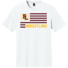 Forest Lake Wrestling White Tri-Blend T-Shirt '25